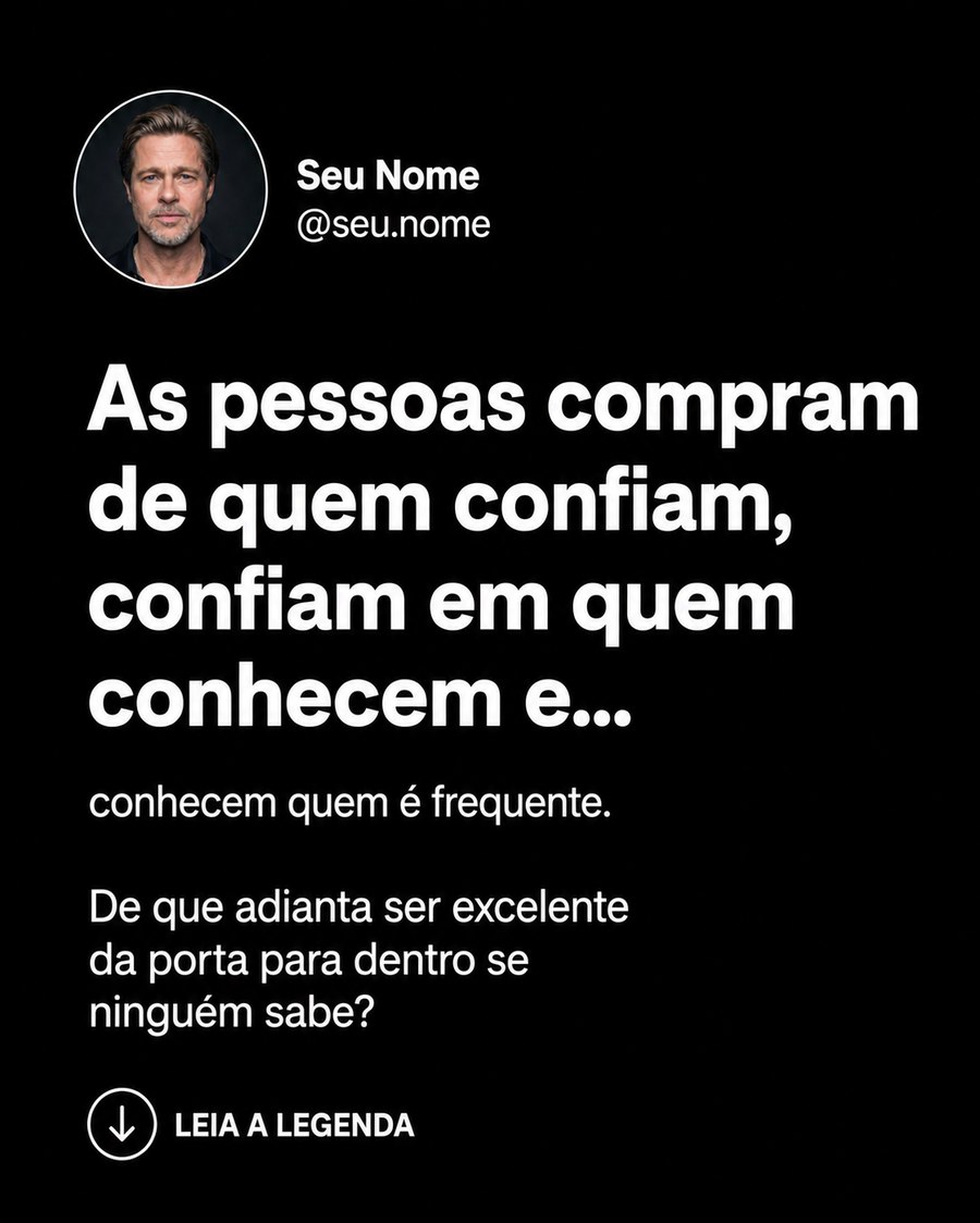 Cabeçalho, fundo preto e escrita branca